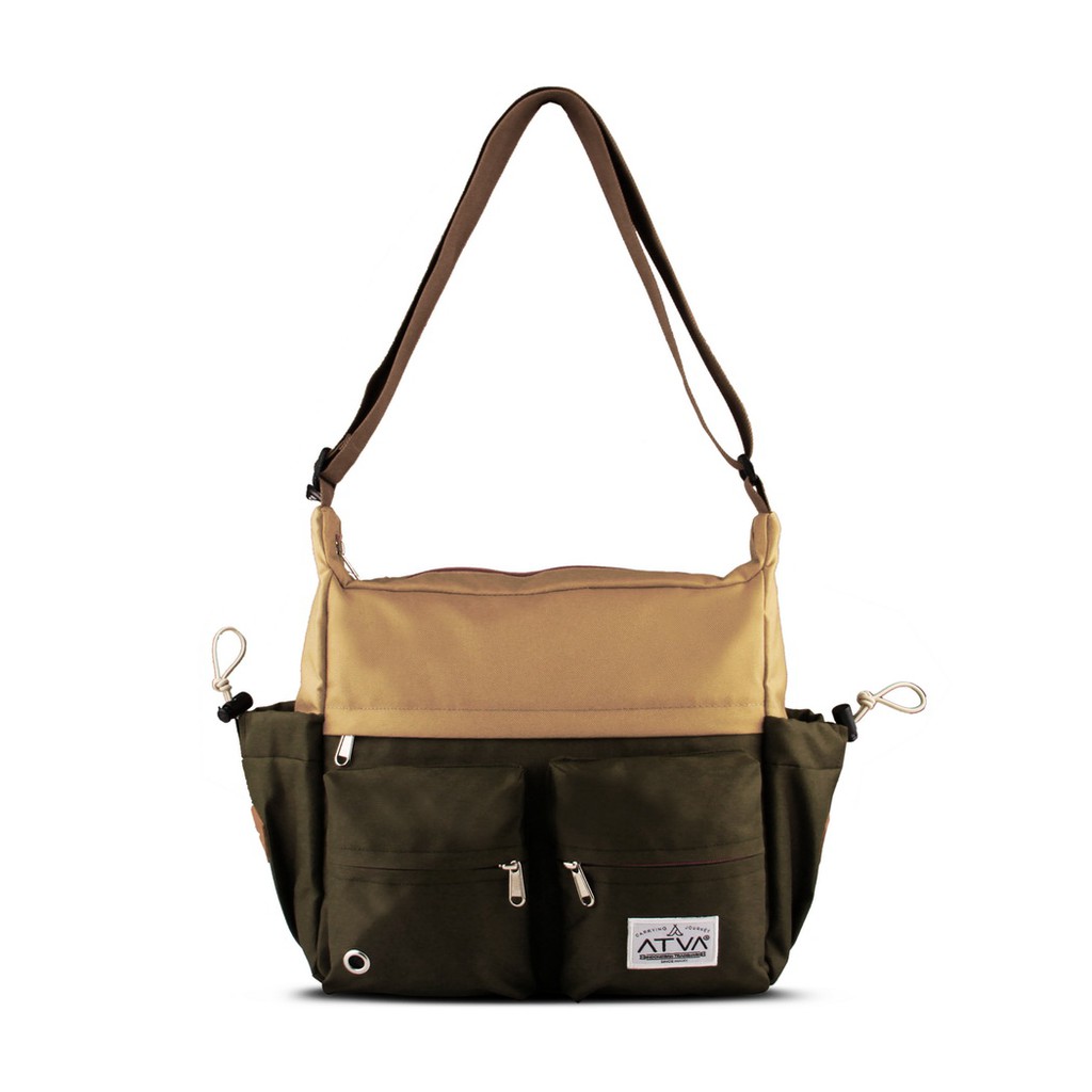 tas selempang pria – tas selempang wanita – Atva Bounce Series Khaki Olive