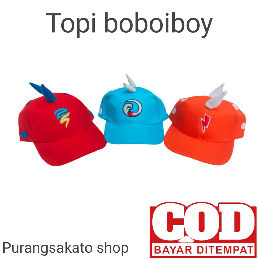 Topi anak boboiboy tanduk terbaru 2021-PURANGSAKATO SHOP