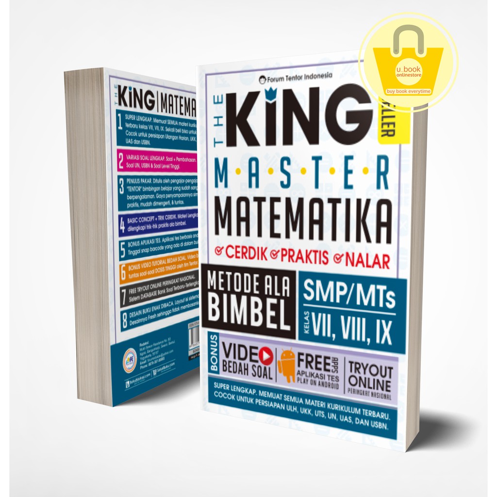 BUKU KING CERDIK MATEMATIKA SMP (ORIGINAL BOOK)