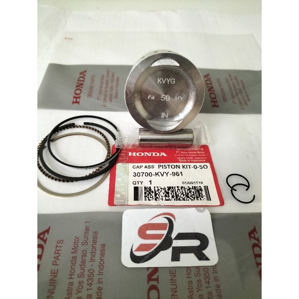 PISTON KIT (OS-50_KVY) HONDA ORIGINAL BEAT KARBU SCOOPY KARBU  SPACE KARBU  NEW OLD HARGA SATU SET