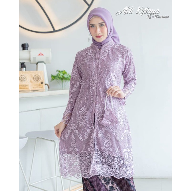 TUNIK KANCING SERIBU // BAHAN TULLE BORDIR SPIDER //By Aldi Kebaya