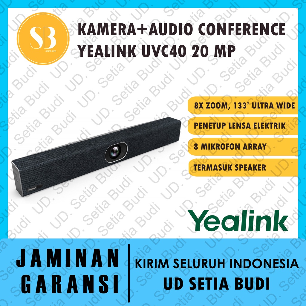 USB Kamera + Speaker + Mic Yealink UVC40 (8X Zoom, 6m Audio) UVC-40