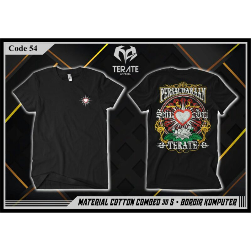 Kaos Bordir Persaudaraan Setia Hati Terate Kaos SH Terate Terbaru