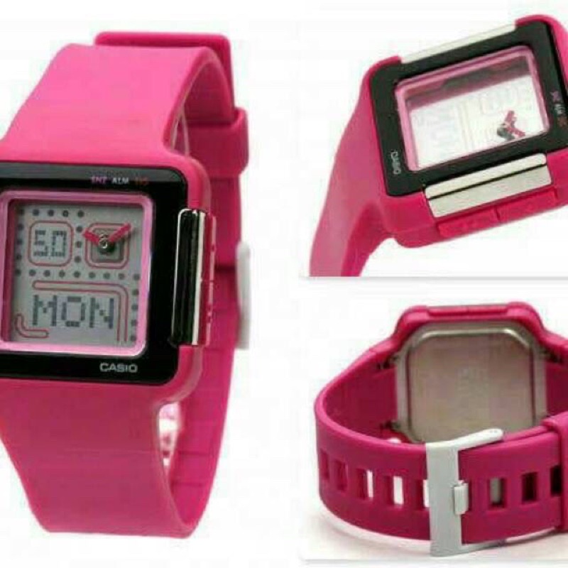 Jam Tangan Wanita Casio Original Poptune LCF-20-4DR GARANSI RESMI CASIO