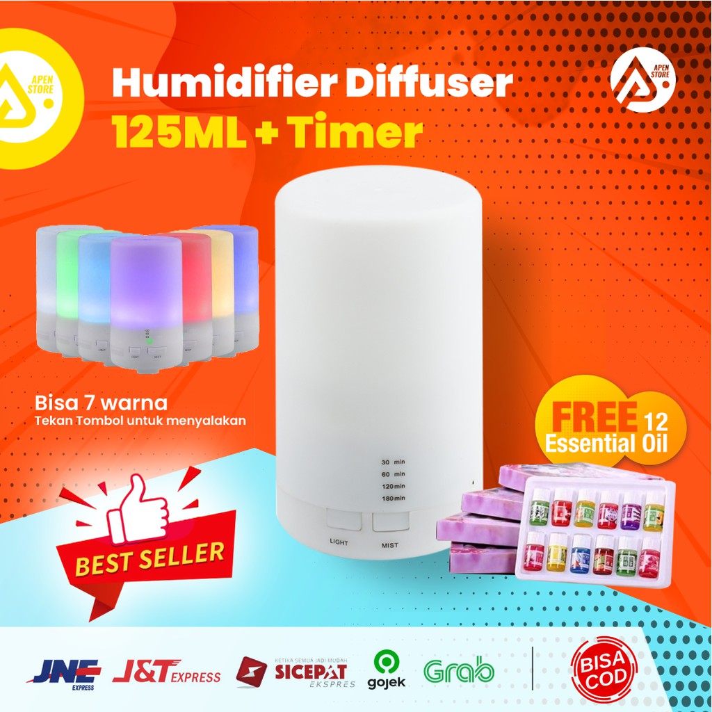 Air Humidifier 125ML Disfuser Diffuser Pengharum Ruangan Aromaterapi Difuser Barang Unik - H213