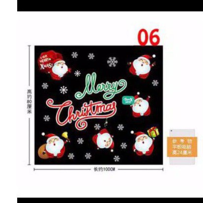 Magic Sticker Kaca Natal