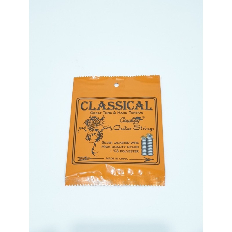 Senar Classic Nylon Merk Cowboy Original Klasik Senar Kenur Hard Tension Bonus Pick Murah Jakarta