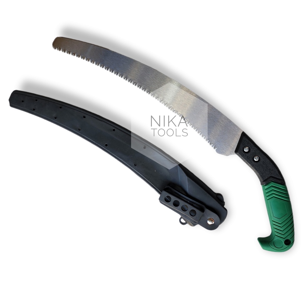 Gergaji Tangan Kopi Dahan Ranting Pruning Saw 14&quot; Gagang Karet