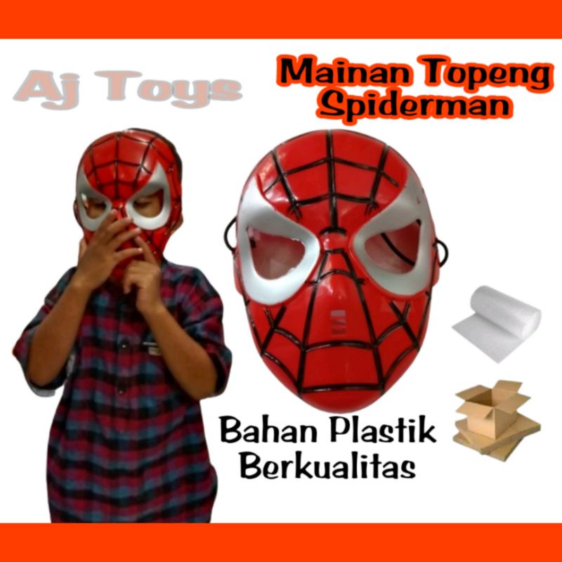 Topeng spiderman anak murah miles Morales no way home hitam topeng sepiderman 2503