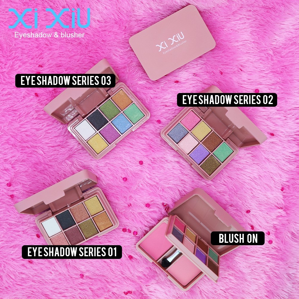 ❤ BELIA ❤ Xi Xiu 2 in 1 Eyeshadow &amp; Blushon | 8 Colors Eye Shadow &amp; 2 Colors Blush On | XIXIU