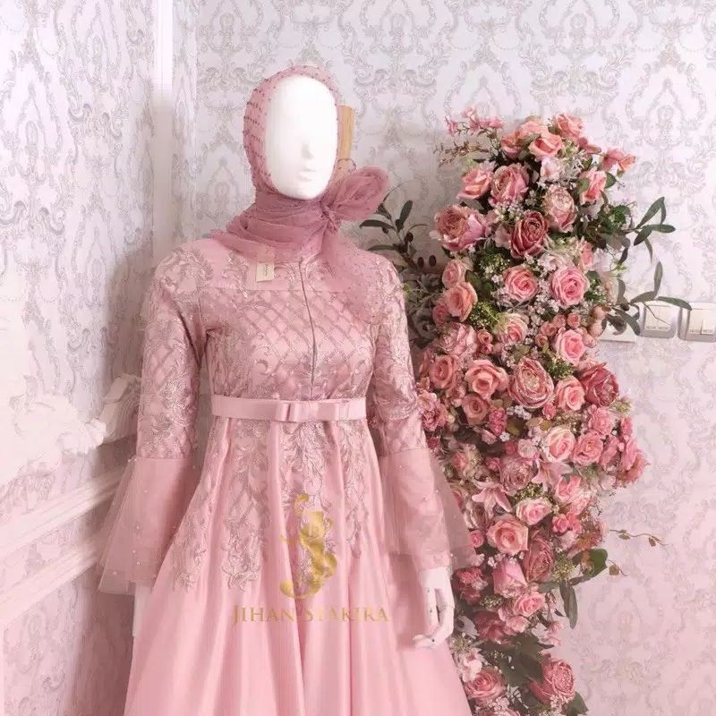 Exclusif Dress Pink By jihan syakira