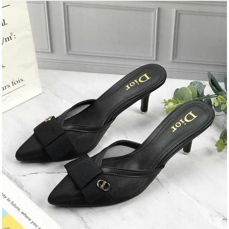 Heels Sepatu d402998 wanita import quality casual