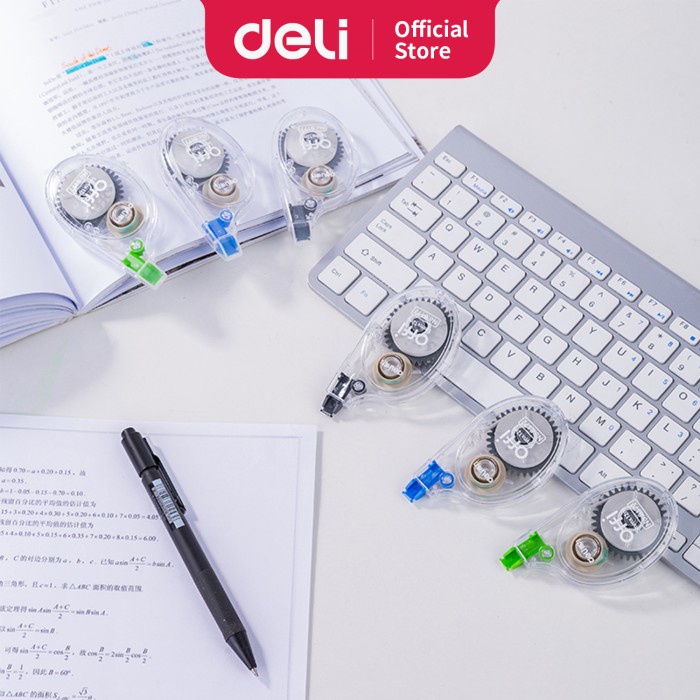 

TULIS-ALAT- DELI 8177 CORRECTION TAPE WHITE 6 PCS -ALAT-TULIS.