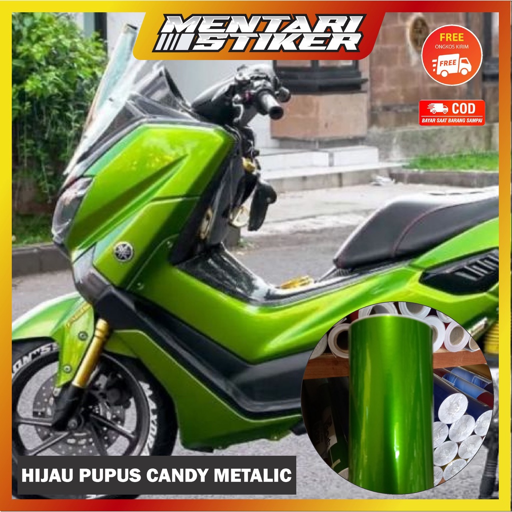STIKER CANDY HIJAU PUPUS STIKER MOTOR NMAX