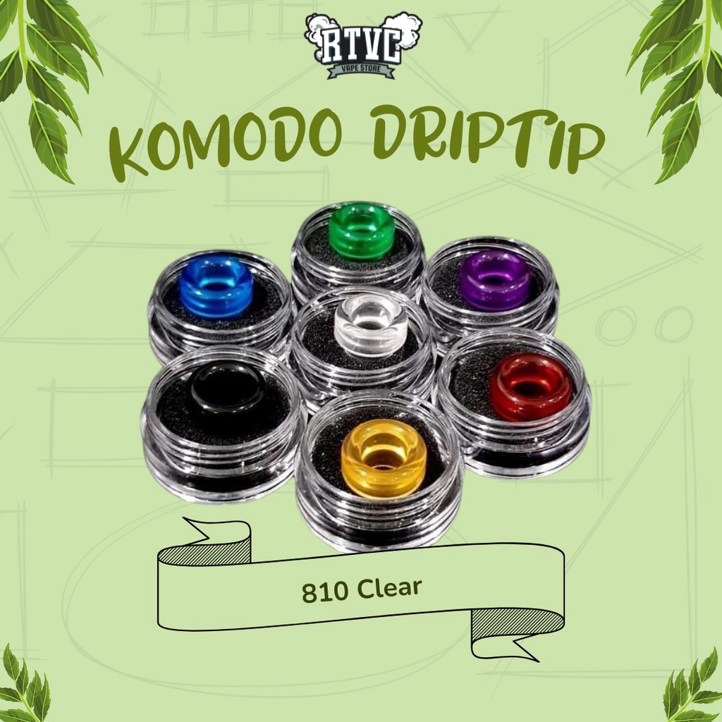 Jual Komodo Drip Tip 810 Clear Series Authentic Shopee Indonesia