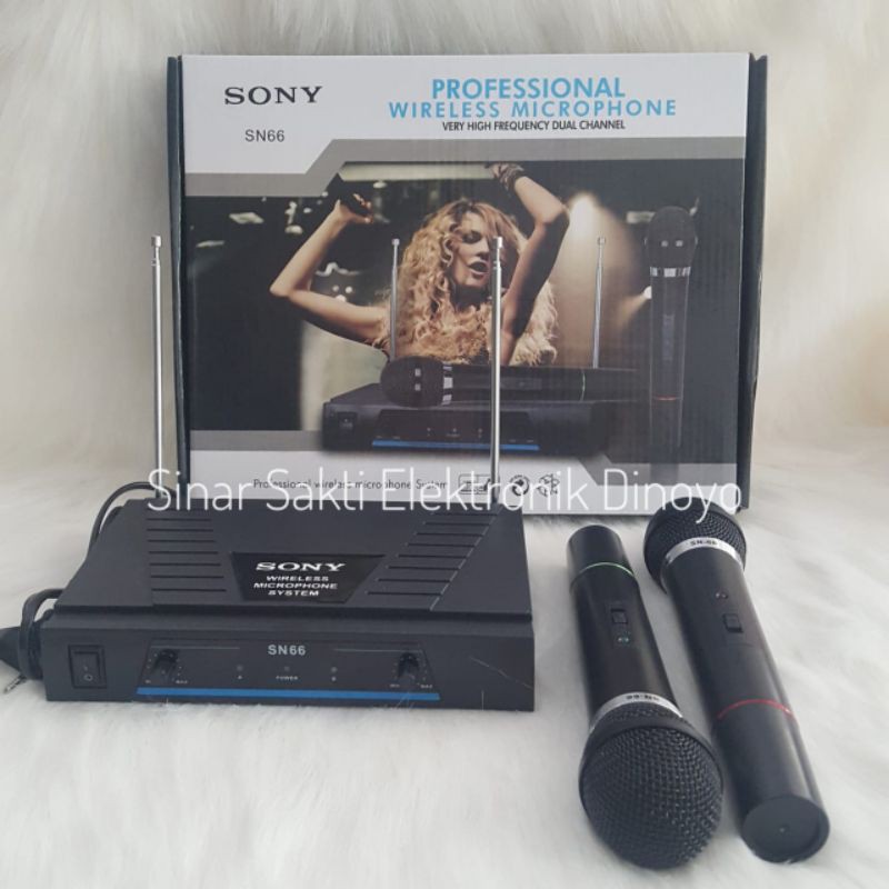 Mic wireless Sony Microphone Handheld double mic mik UHF