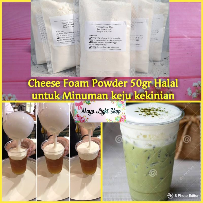 kerry putih Cheese Foam Powder 50gr cheese tea keju putih drink bubble boba hal minuman keju kekinian promo