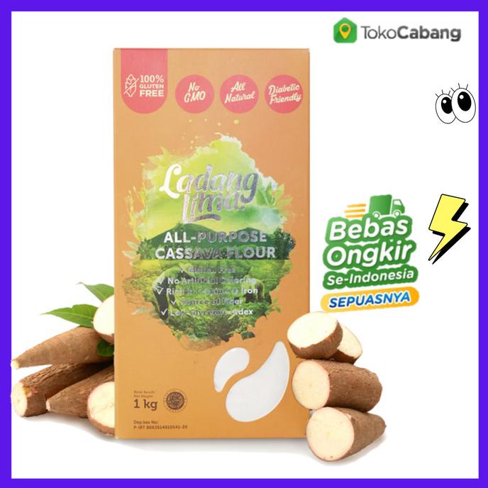 

Ladang lima gluten free cassava / tepung singkong / Mocav / mocaf 1kg