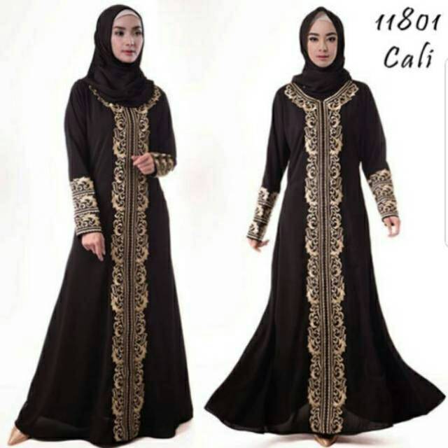 abaya gamis arab hitam elegan