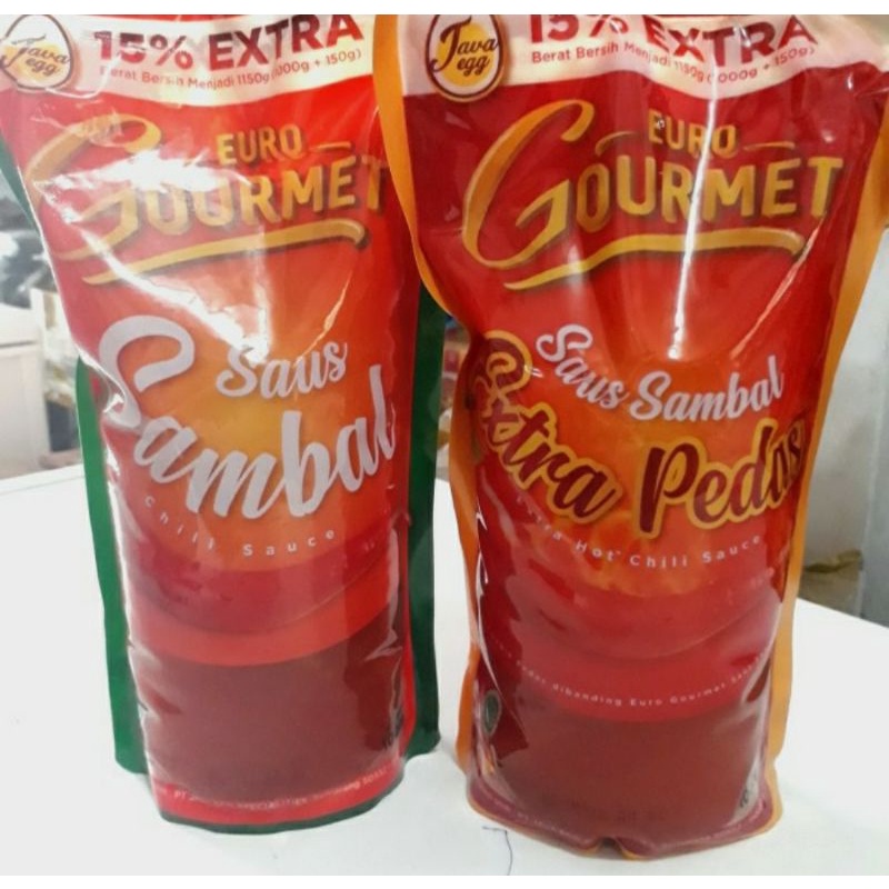 

Saos Sambal Euro Gourmet 1kg/ Saus Sambal Extra Pedas 1kg