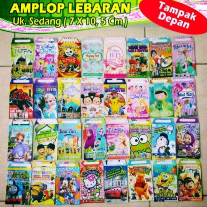 

MURAH!! Amplop Lebaran Angpao Idul Fitri Karakter Kartun 1ribu rupiah