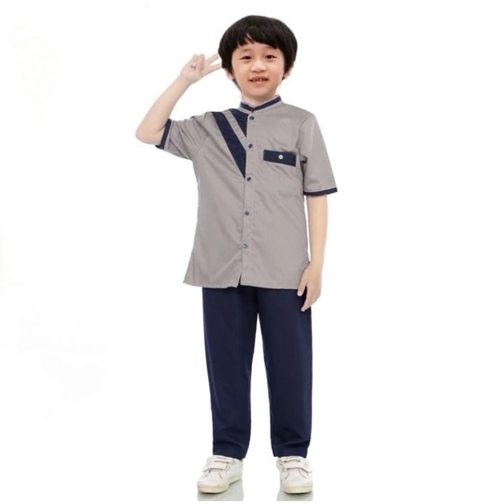 Setlan baju muslim anak laki-laki 1-12thn // Baju koko TERBARU