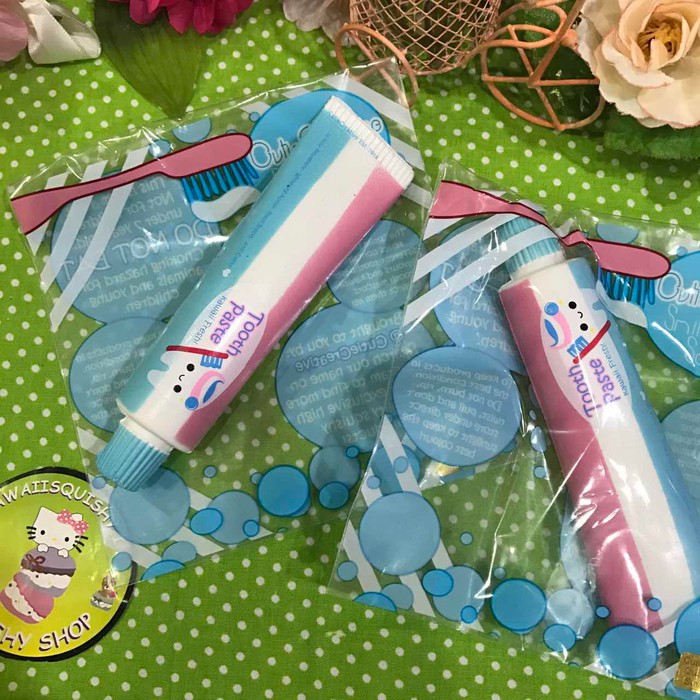 Squishy Licensed Cutie Creative Soft Tooth Paste Funny Original
