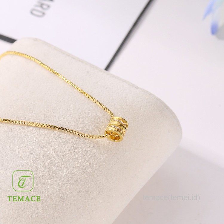 【MHANG】Kalung Wanita Senyum Baru New Smile Lady Necklace Rantai Klavikula Logam Sederhana Berkualitas Tinggi