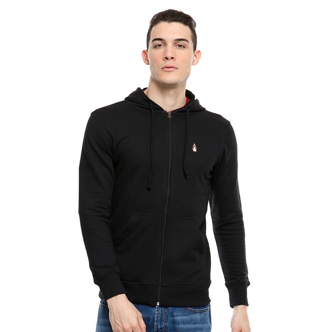Hush Puppies Sweatshirt Pria Jacko Black