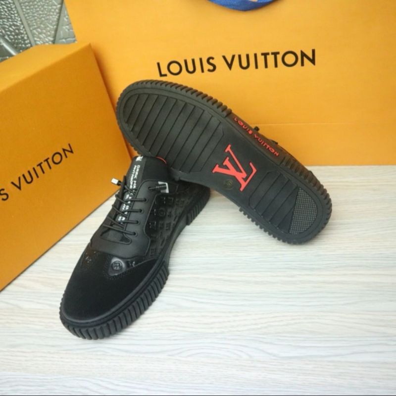 lv sneaker mirror quality lou is vuitton shoes lis merah sepatu pria lv kets cowo