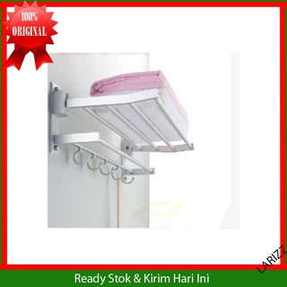  Rak  Handuk  Dinding Toilet Aluminium  Kuat Shopee Indonesia