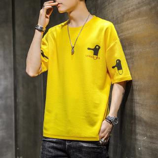  Kaos  T Shirt Pria  Casual Lengan  Pendek  Model Longgar Gaya 