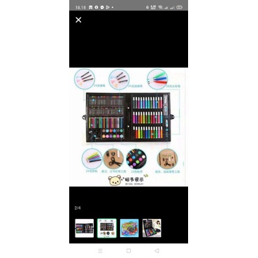 

art set 150 pcs pensil warna set anak crayon
