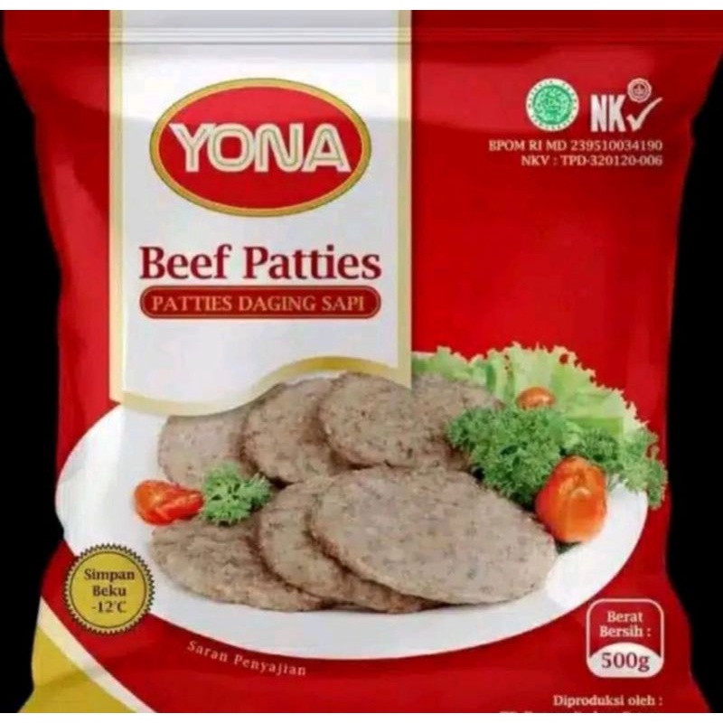 Jual Patties Daging Sapi Burger Yona | Shopee Indonesia