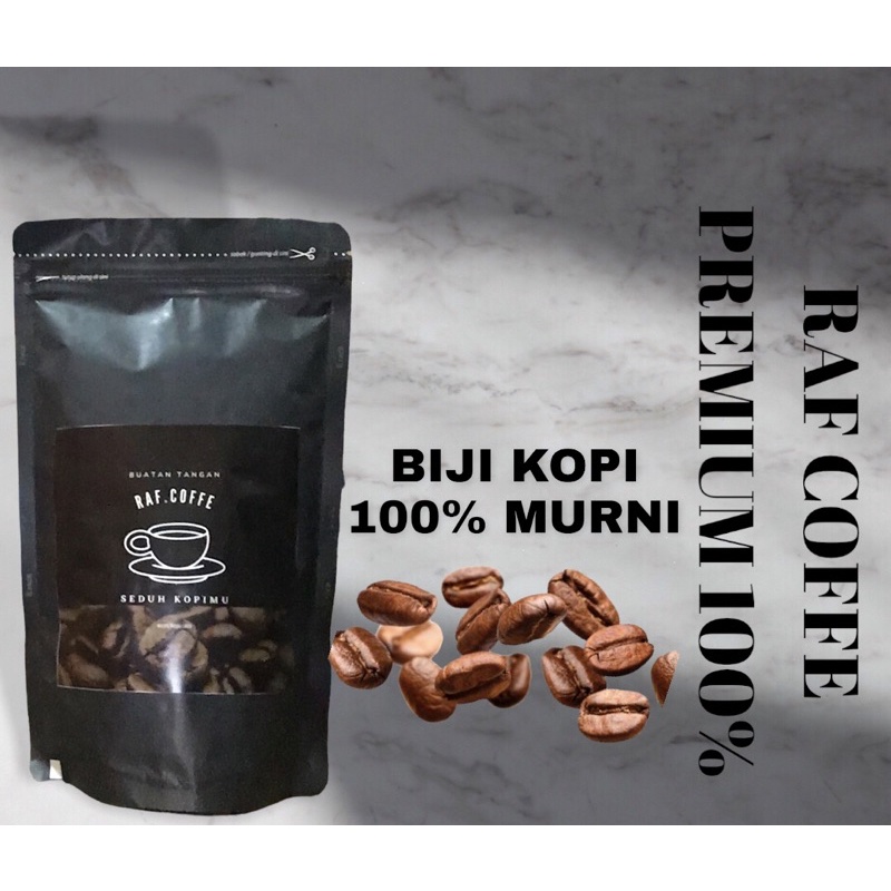 

BIJI KOPI ROBUSTA | ROASTED BY RAF COFFE | 100% MURNI 200 Gram