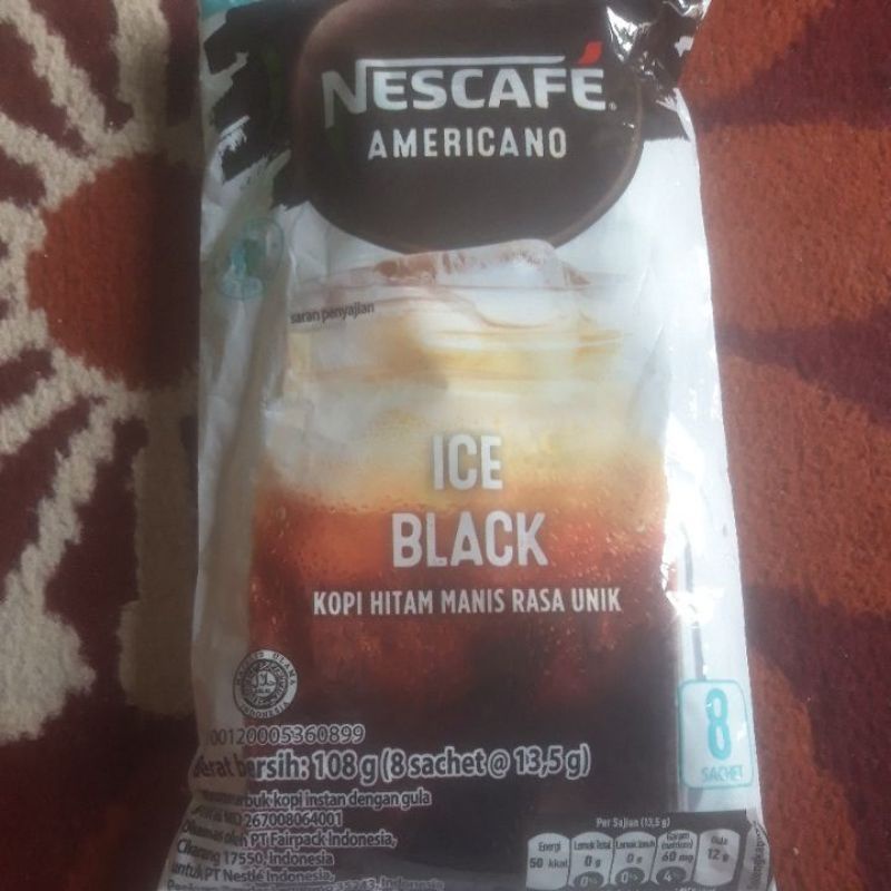 nescafe americano ice black