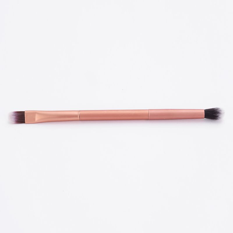 1pc Brush Makeup Multifungsi Kepala Ganda Untuk Eyeshadow Eyebrow Smudging