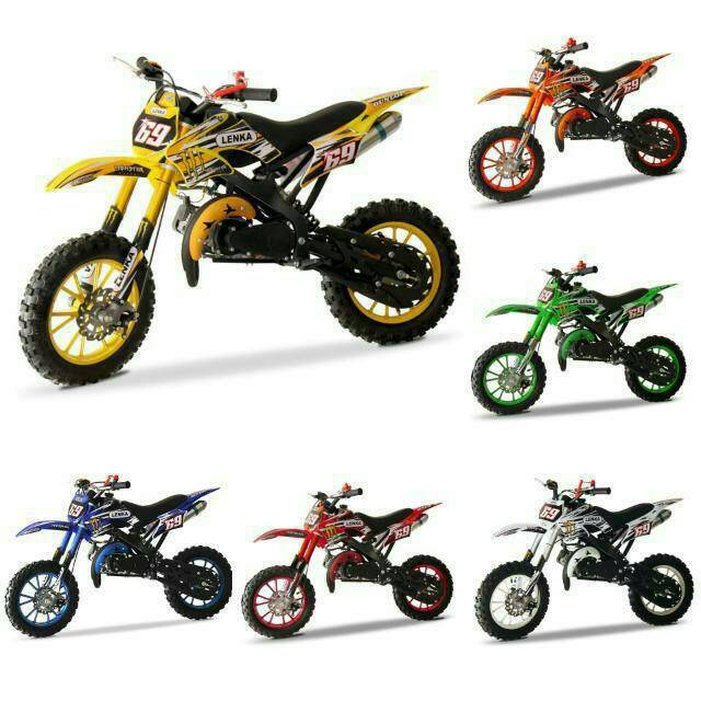 Motor trail anak mini 50cc cross lenka 69 motorcros