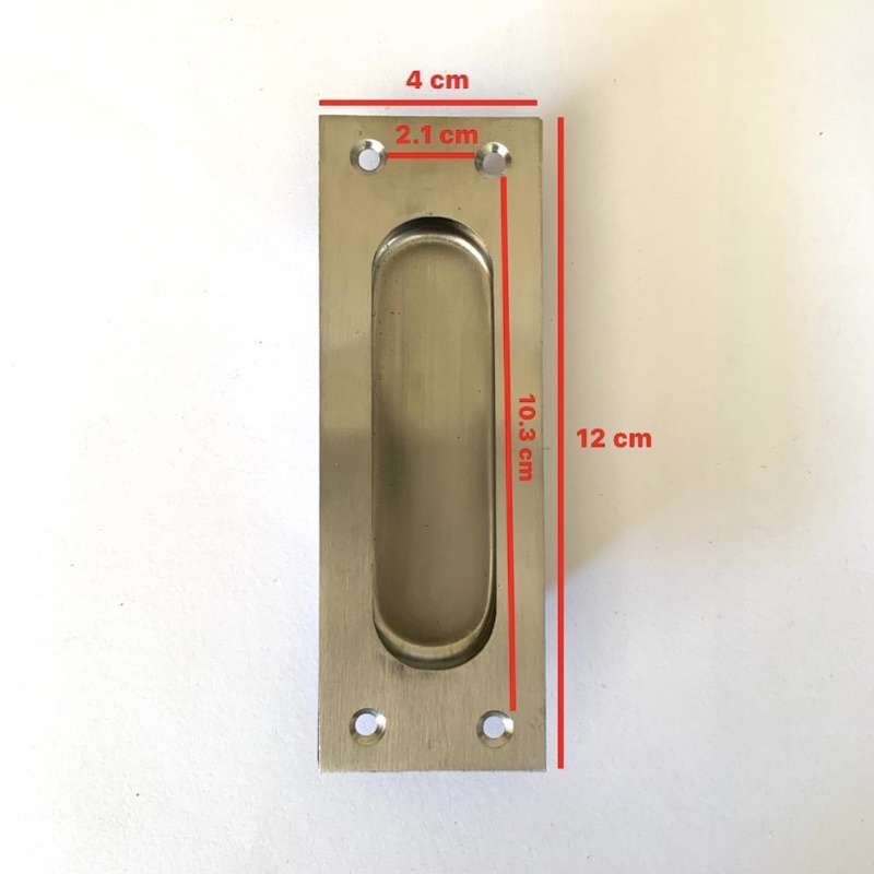 Tarikan Cekung Kotak / Handle Tanam Sleding Pintu Geser Cekung Stainless