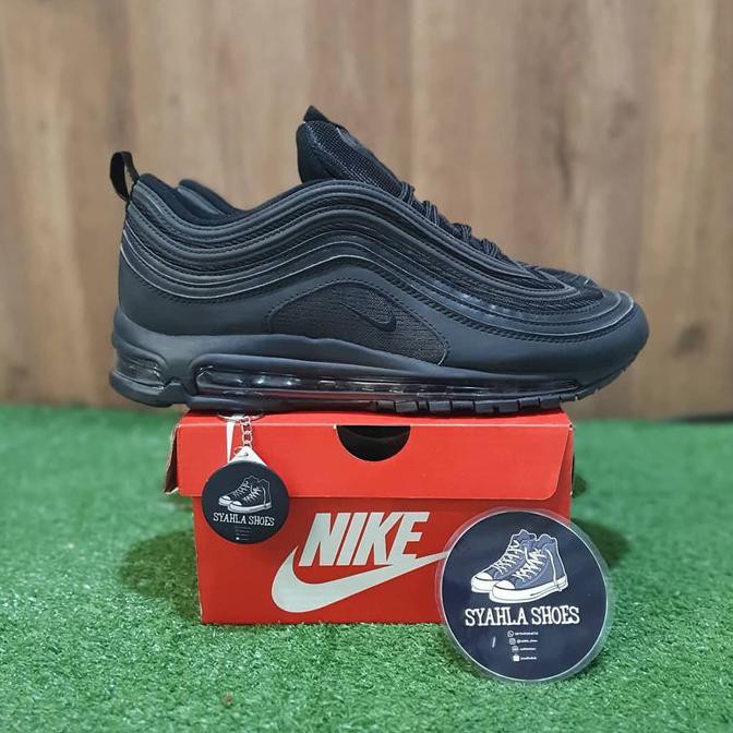 Jual Nike Airmax 97 Triple Black Mirror Quality - Hitam, 39 Terbaik