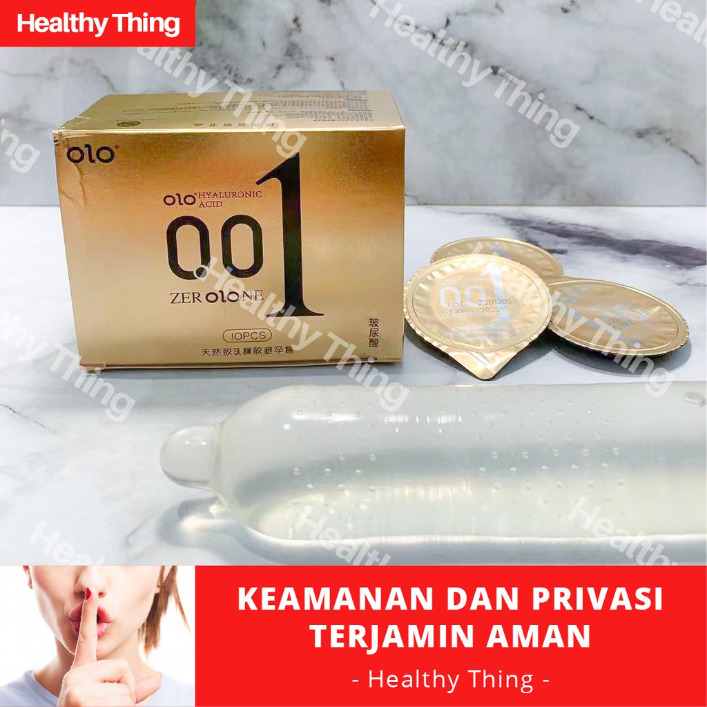 Kondom OLO 0.01 Ultrathin Sensasi Hangat Yang Tahan Lama Condom