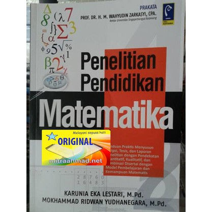 Penelitian Pendidikan Matematika Karunia Eka Lestari Dan Mokhammad Ridwan Yudhanegara Rad Shopee Indonesia