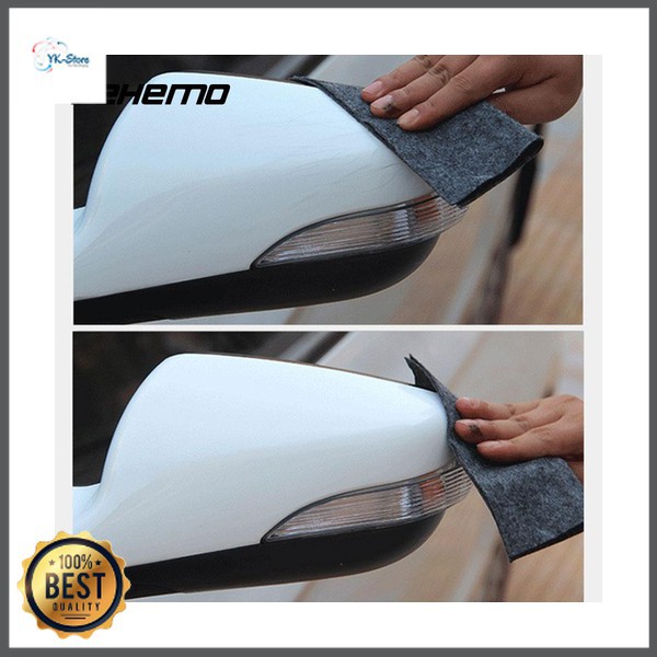 Vehemo Amplas Body Mobil Fix Clear Car Scratch Polish Cloth 20x10 cm 056 Gray Grab Medan