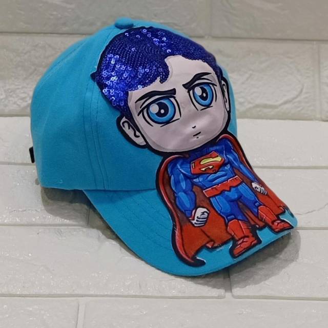 Topi superhero anak led