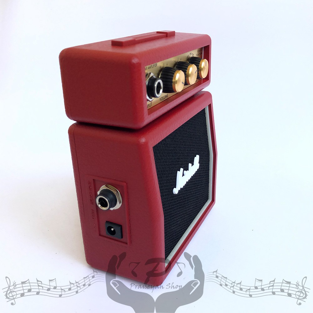 Marshall Ampli Gitar Mini MS 2 Original Amply Baterai