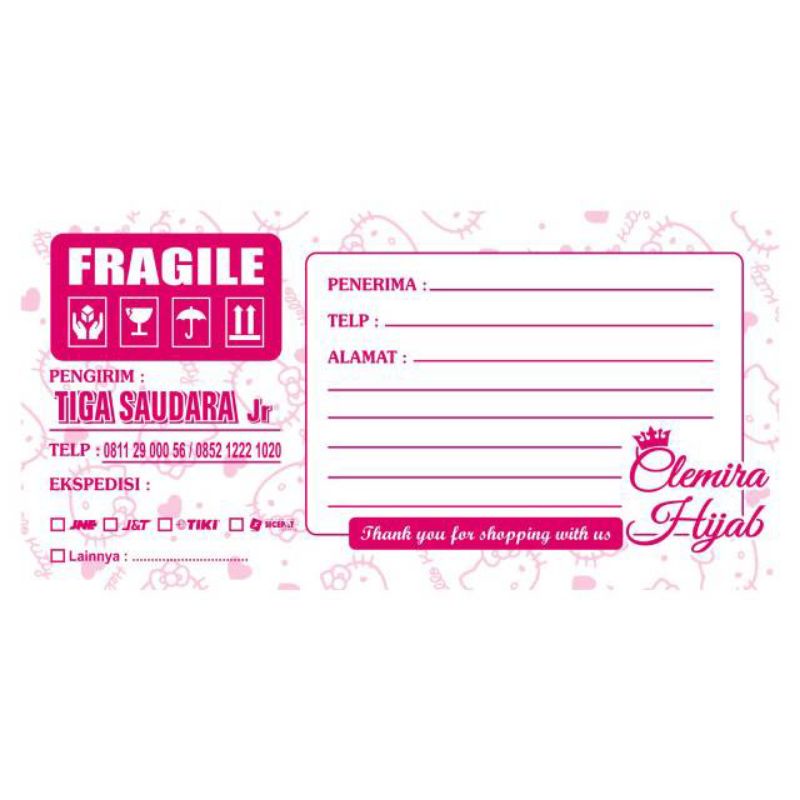 

cetak label pengiriman custom label pengiriman custom murah