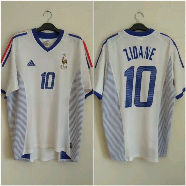 JERSEY RETRO - PERANCIS / PRANCIS / FRANCE PIALA DUNIA 2002 - FULL PRINTING - FREE NAME SET BEBAS