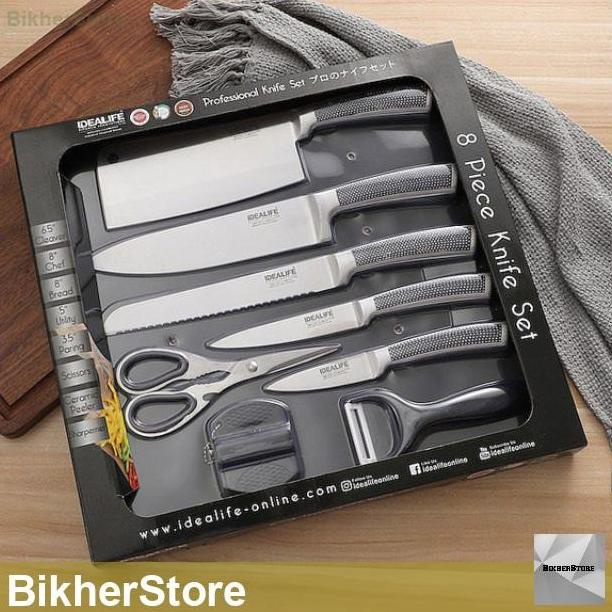 

IL-163S PROFESSIONAL KNIFE SET PERLENGKAPAN PISAU DAPUR IDEALIFE BVN65496G