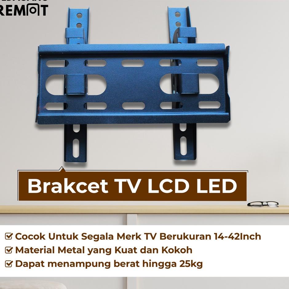 Diskon Termurah Braket Bracket TV LED LCD Android SmartTV Universal 14 - 42Inch (17", 19", 24", 32")