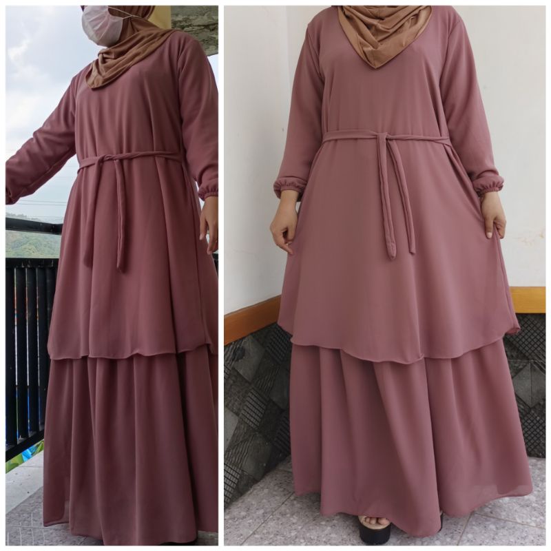 Gamis Malaysia polos seruty